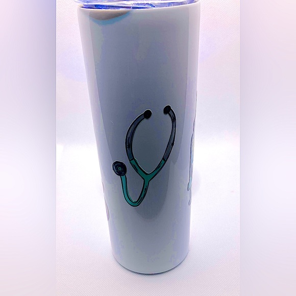 HANDMADE NURSE LIFE 20OZ SKINNY TUMBLER - Picture 5 of 6